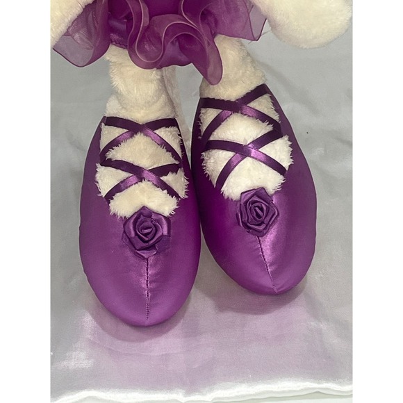 Vintage Thomas Goletz Diddl Maus Diddlina ballerina‎ mouse Purple plush Depesche - Picture 14 of 16